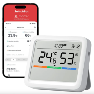 Switchbot W4900000 Thermomètre - météo avec écran